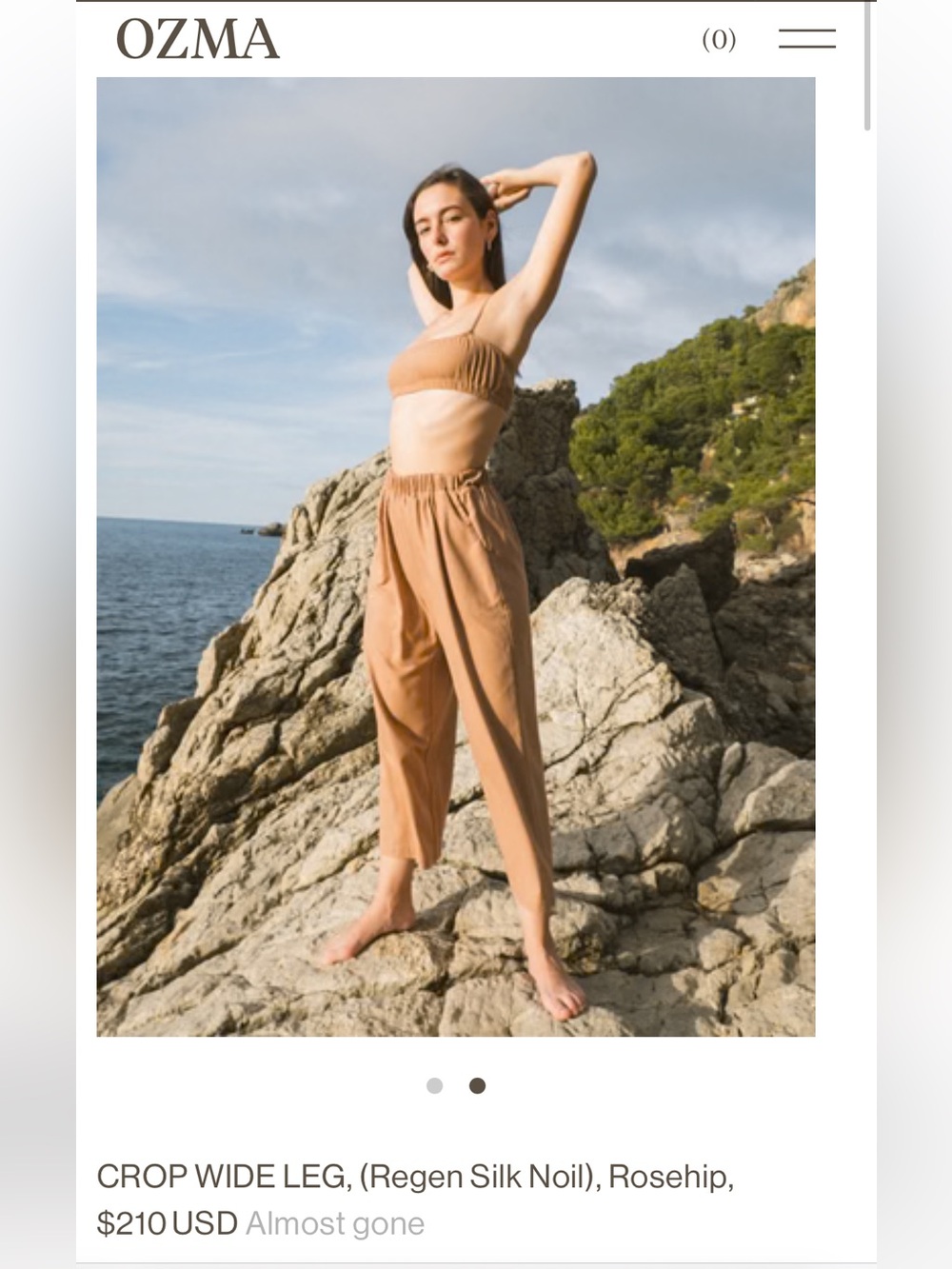 Ozma Crop Wide Leg size XS